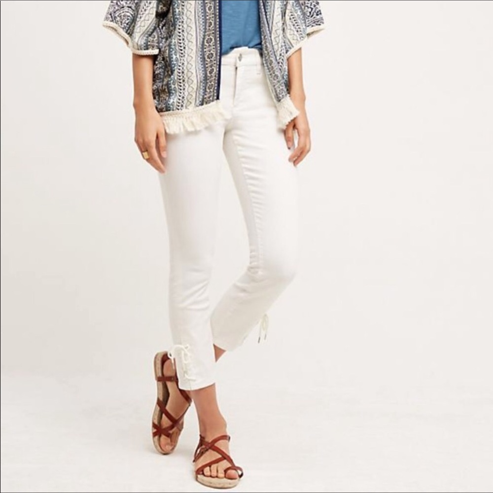 Pilcro and Letterpress stet lace -up jeans